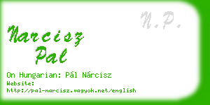 narcisz pal business card